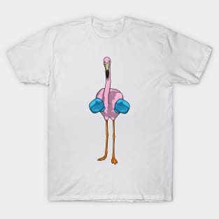 Flamingo Boxer Boxing gloves T-Shirt